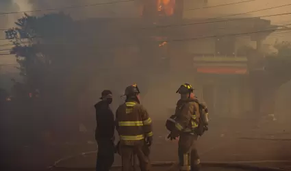 Incendio en Cumbres del Rub�