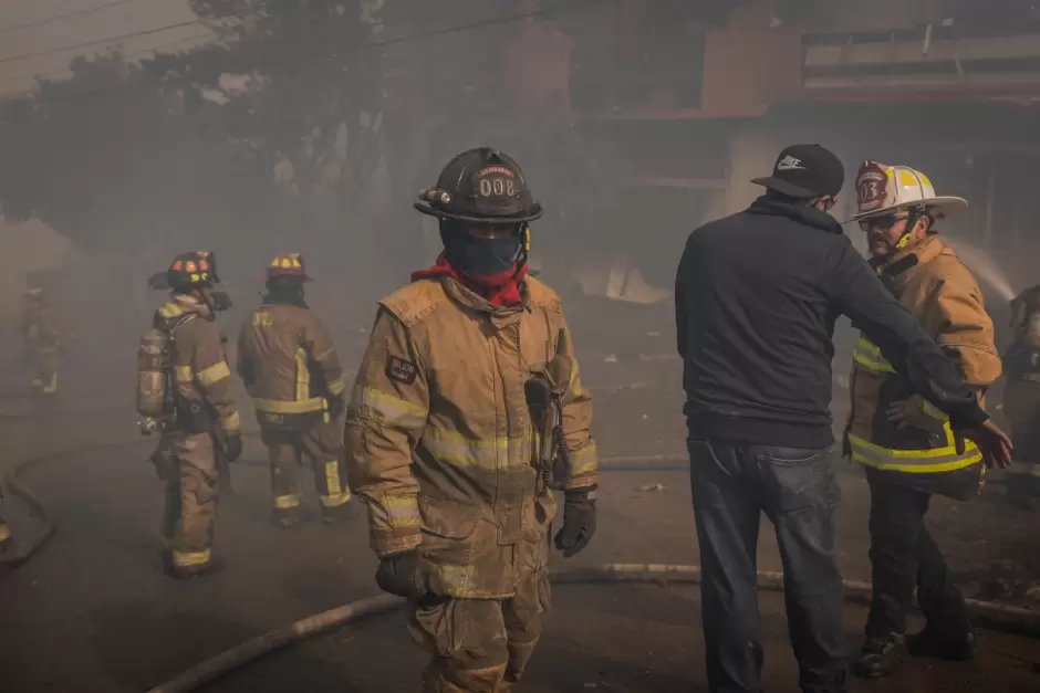 Incendio en Cumbres del Rub�