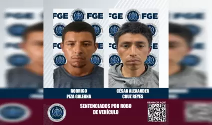 2 masculinos fueron sentenciados