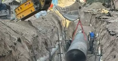 Trabajos de rehabilitaci�n en el bulevar Morelos