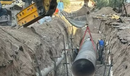 Trabajos de rehabilitaci�n en el bulevar Morelos