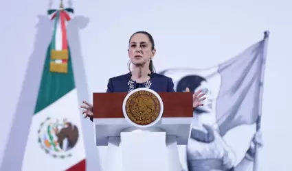 Claudia Sheinbaum Pardo en el sal�n de tesorer�a de Palacio Nacional.