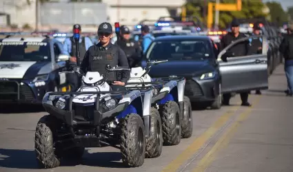 Entrega de equipo a Seguridad P�blica de Cajeme