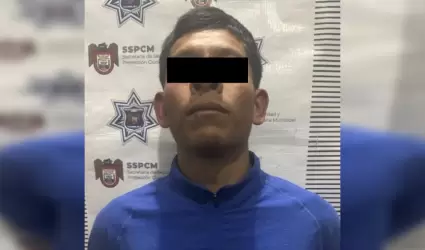 Sujeto es arrestado