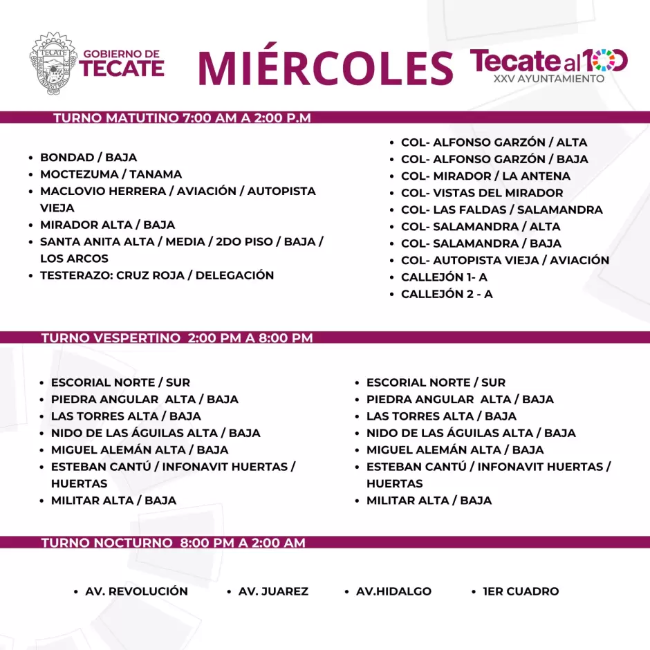 Anuncia Gobierno de Tecate rutas fijas de recolecci�n de residuos