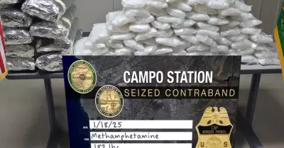 Patrulla Fronteriza confisca 182 libras de metanfetamina en dos operativos en un