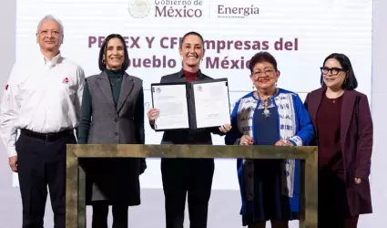 Sheinbaum firma leyes que revierten reforma energ�tica de 2013
