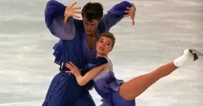 Los campeones mundiales de patinaje art�stico de 1994, Evgenia Shishkova y Vadim