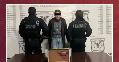 Detiene FESC a mujer que accion� arma de fuego en Tijuana