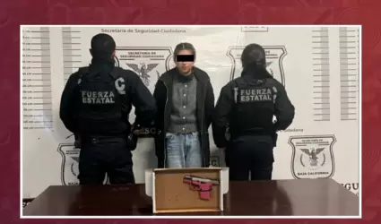 Detiene FESC a mujer que accion� arma de fuego en Tijuana