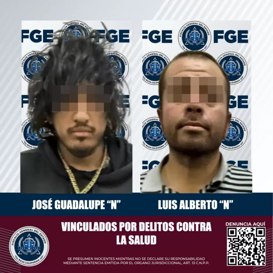 FGE vincula a proceso a dos hombres por posesi�n de marihuana