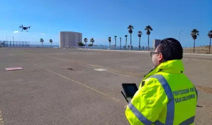 Mejora Protecci�n Civil Baja California respuesta a emergencias con uso de drone