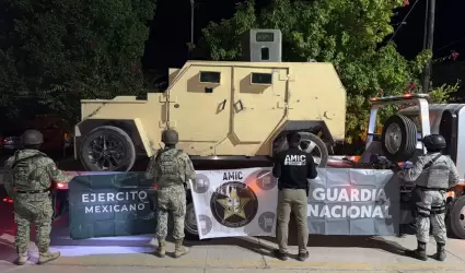 Veh�culos con blindaje en Pitiquito