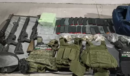 Art�culos asegurados en "narcocampamento" en Sinaloa