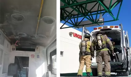 Incendio en ambulancia