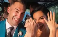 As� luci� Martha Higareda en su matrimonio con Lewis Howes este fin de semana