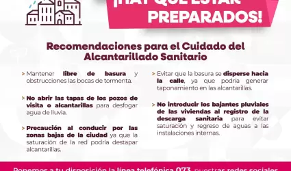 Protocolo de prevenci�n ante la proximidad de lluvias a la regi�n