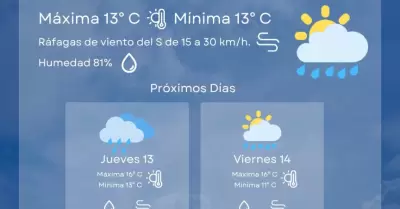 Pron�stico de lluvias en Playas de Rosarito