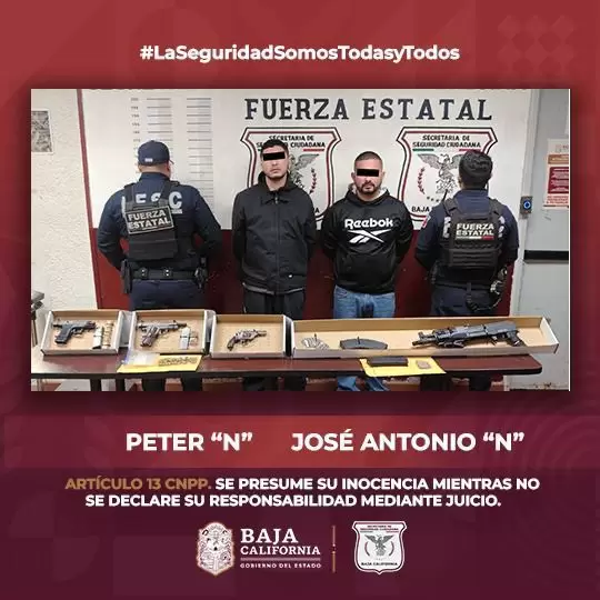 Tras denuncia an�nima, detienen a dos presuntos delincuentes