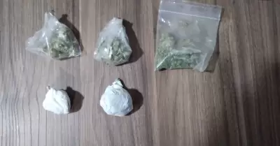 Detenidos en posesi�n de droga