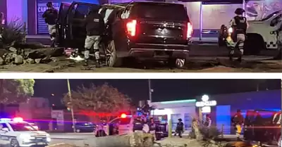 Camioneta accidentada en el bulevar Rodr�guez