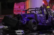 Mueren dos personas en choque en Luis Encinas y Solidaridad; 4 personas est�n graves