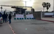 Trabajadores de Pemex bloquean planta en Rosarito en protesta por servicio m�dico