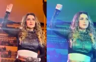 Alicia Villarreal lanza se�al para pedir auxilio al finalizar un concierto