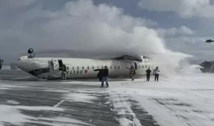 Avion volcado