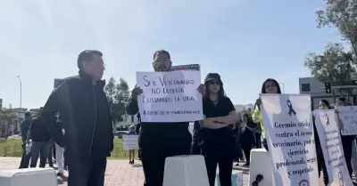 Manifestaci�n de M�dicos Veterinarios