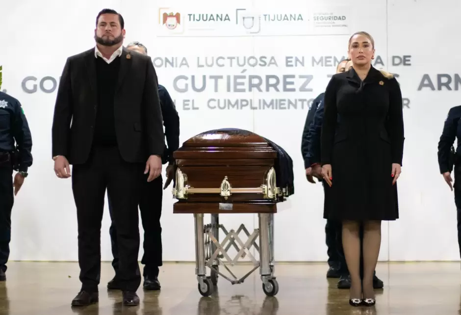 Honras f�nebres del oficial Jes�s Armando Gonz�lez