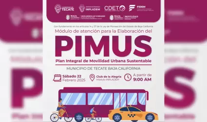 Plan Integral de Movilidad Urbana Sustentable en Tecate