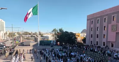 Ceremonia por el D�a de la Bandera