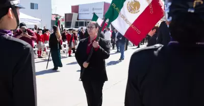 Jornada c�vica con motivo del 24 de febrero, D�a de la Bandera Nacional
