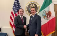 Marcelo Ebrard se re�ne con representante comercial de EU