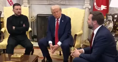 Reuni�n de Volodimir Zelensky con Donald Trump y JD Vance