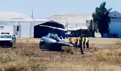 Helic�ptero sufre accidente en Hermosillo