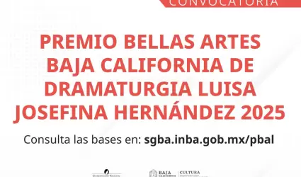 Convocatoria para el Premio Bellas Artes Baja California de Dramaturgia
