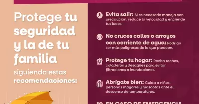 Informa Protecci�n Baja California sobre lluvias y descenso de temperatura