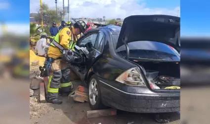 Bomberos choque