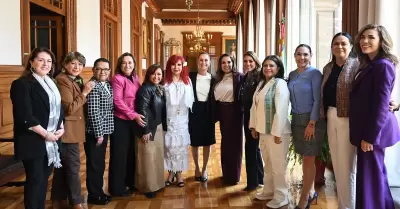 Marina del Pilar Avila Olmeda se reuni� con la presidenta de M�xico