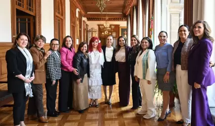 Marina del Pilar Avila Olmeda se reuni� con la presidenta de M�xico