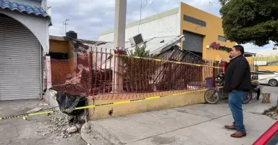 Carlos Sosa, visita a familia afectada por accidente de cami�n urbano