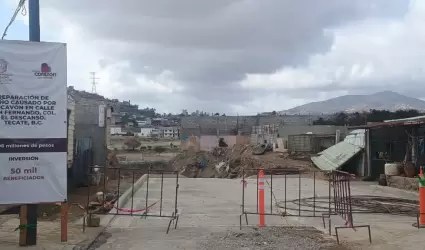 Socav�n en Tecate