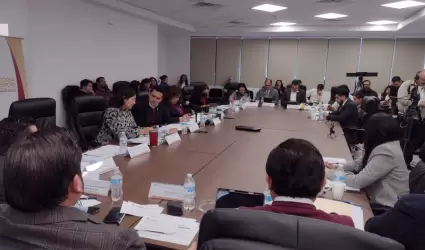 Sesiona Comisi�n de Hacienda en la Auditor�a Superior del Estado