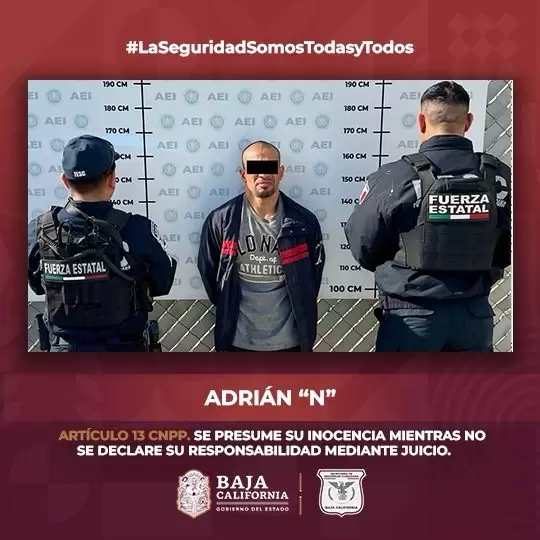 Pr�fugos de la justicia detenidos en Playas de Rosarito