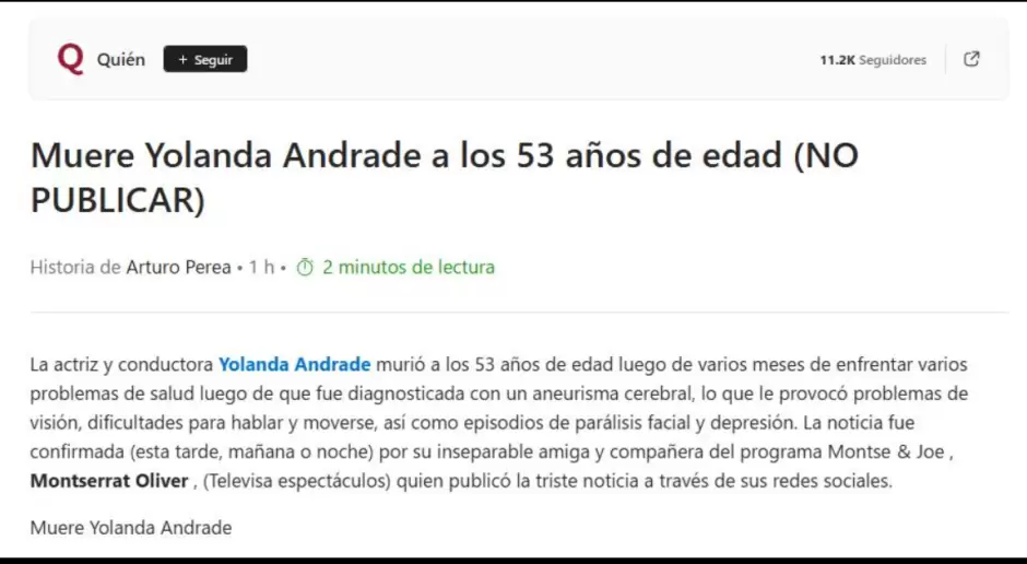 Comunicado Revista Qui�n