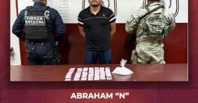 Detienen a hombre en posesi�n de drogas