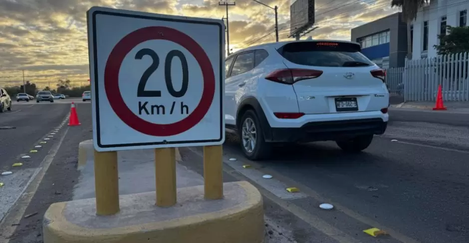 Se�al que marca el l�mite de velocidad en la zona