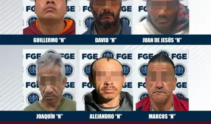 Seis implicados en narcomenudeo son vinculados a proceso